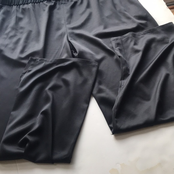 NWT Eileen Fisher Holiday Silky Dress Eco-friendly Black Pull-on Pants - Picture 11 of 16